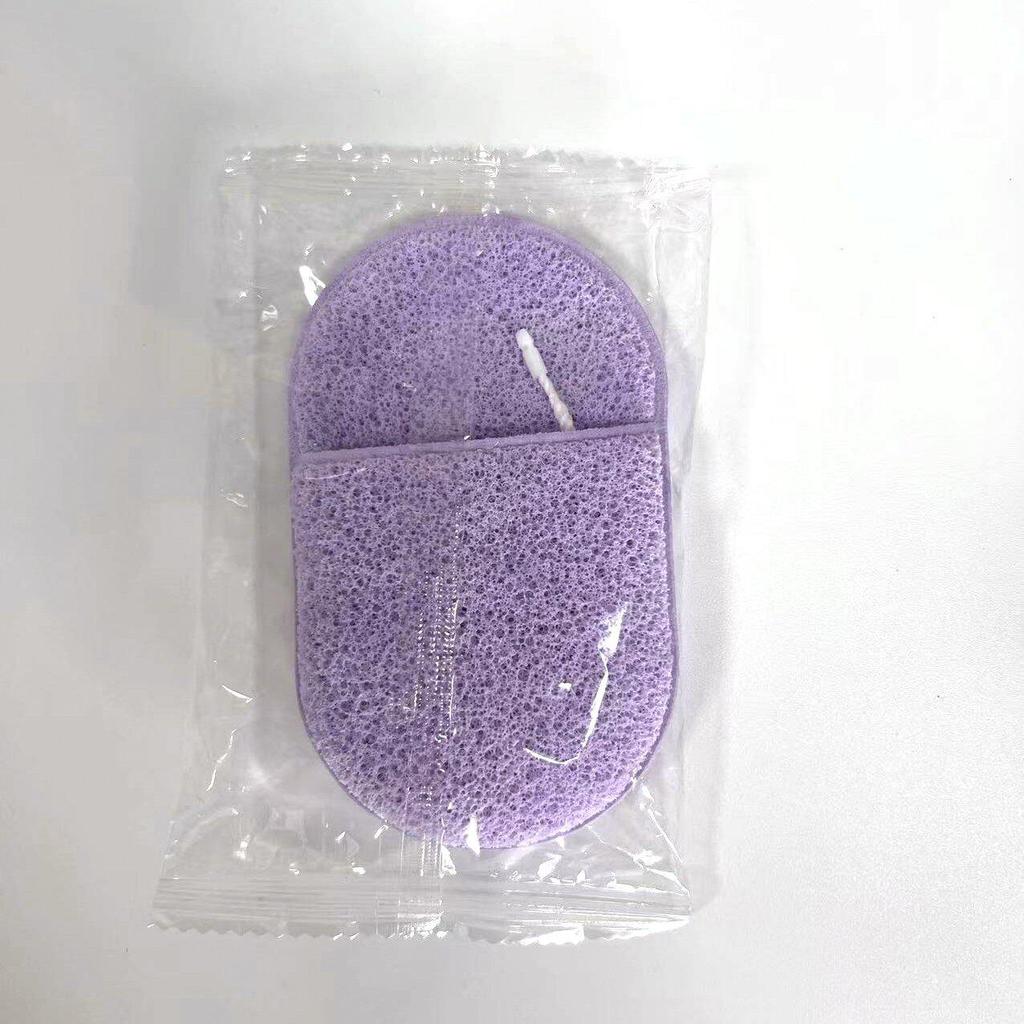 Konjac Face Wash Glove - Exfoliating Puff for Cleansing, Scrubbing, and Makeup Removal.
