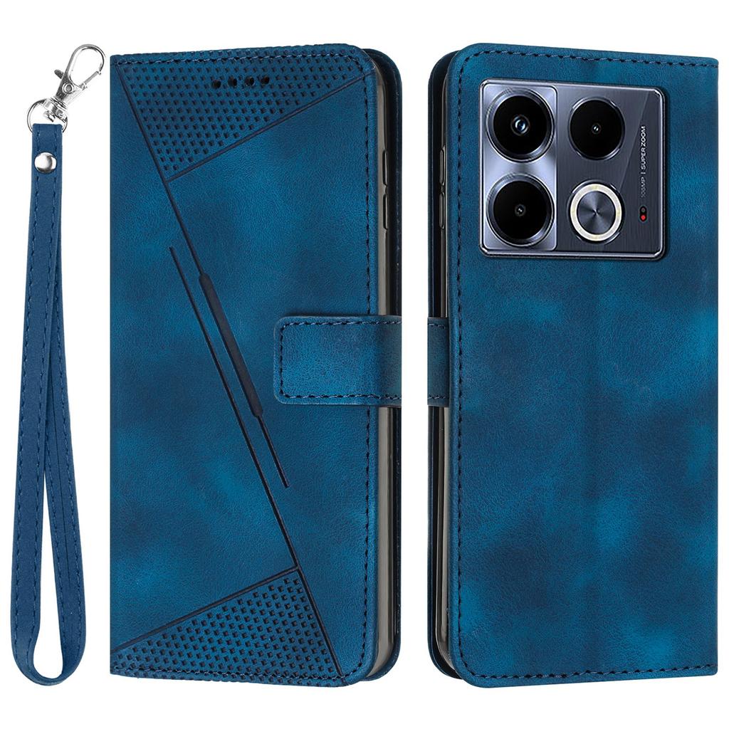 For Infinix Note 40 Anti-Scratch Leather Phone Shell Triangle Imprinted PU Leather Wallet Phone Case