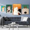 Japanese Cute Cat Posters Funny Prints Canvas Painting Cartoon Bear Nursery Wall Picture Baby Kid's Bedroom Home Decoration