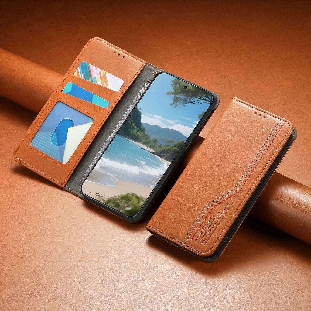 Wallet Leather Flip Case for Realme 16 15 15T 14 14X 13 12 Pro+ Lite 4G 5G, Card Holder, Magnetic Closure, Kickstand