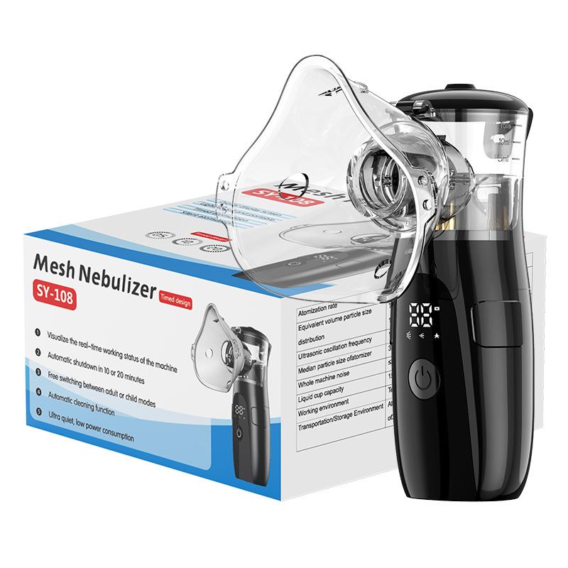 Children's Ultrasonic Silent Nebulizer LED Display Portable USB Rechargeable