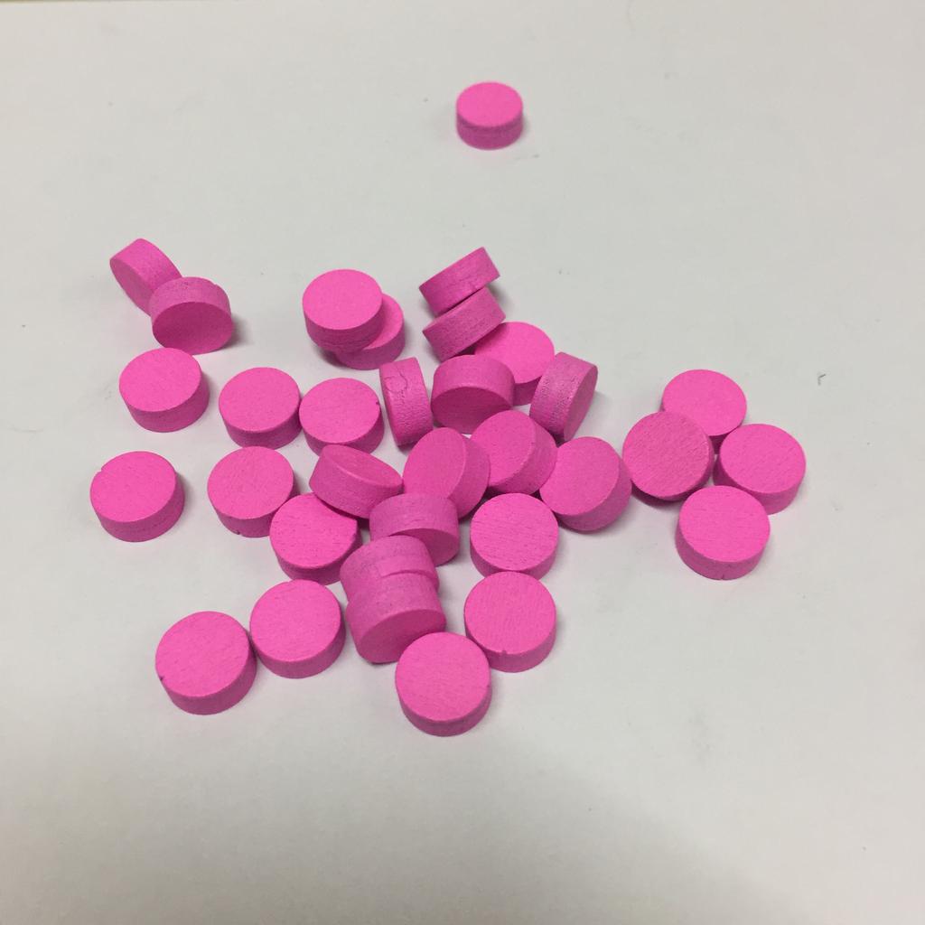 100 Stück Scheiben Durchmesser 10*5mm 10mm Scheiben Bauer Holz Spielfiguren Bunte Bauernschach Für Brettspiel Pädagogische Spiele Zubehör