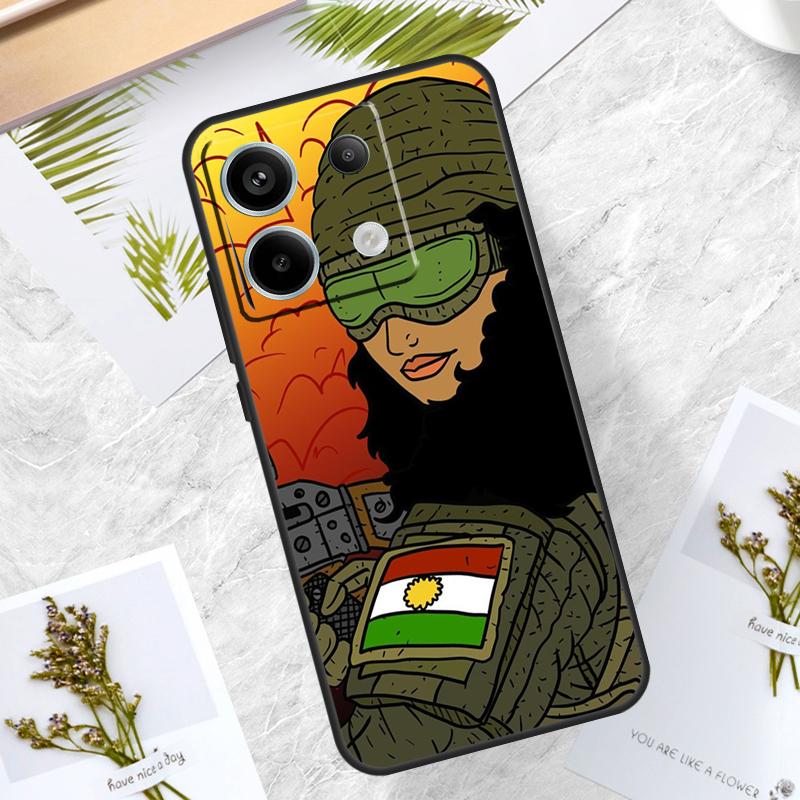 Kurdistan Flag Case For Redmi Note 12 9 10 11 13 Pro Plus 9S 10S 11S 12S Cover For Redmi 12 10C 12C 13C