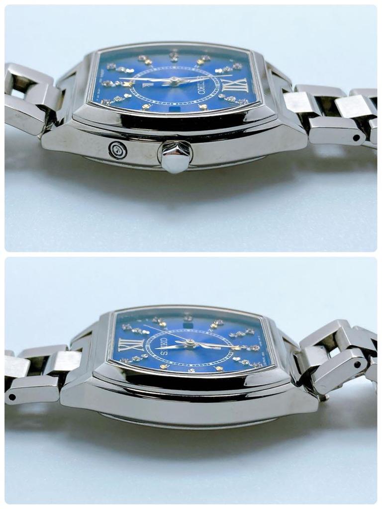 [USED] 433 Seiko Lucia 1B22-0BC0 Tonneau Date Solar Watch