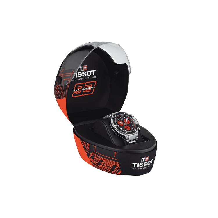Tissot T RACE MARC MARQUEZ Quartz Movement 100m Waterproof Men's Watches Watch 45mm Black Dial T141.417.11.051.00