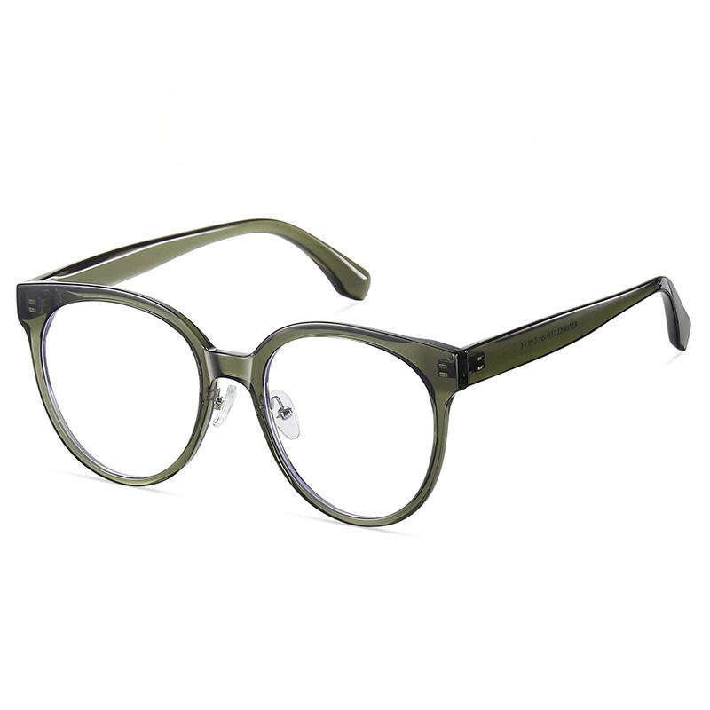 New Fashion Retro Anti-Blu-ray Glasses TR Fashion Flat Mirror Spot Plain Glasses Frame Myopia Frame Female