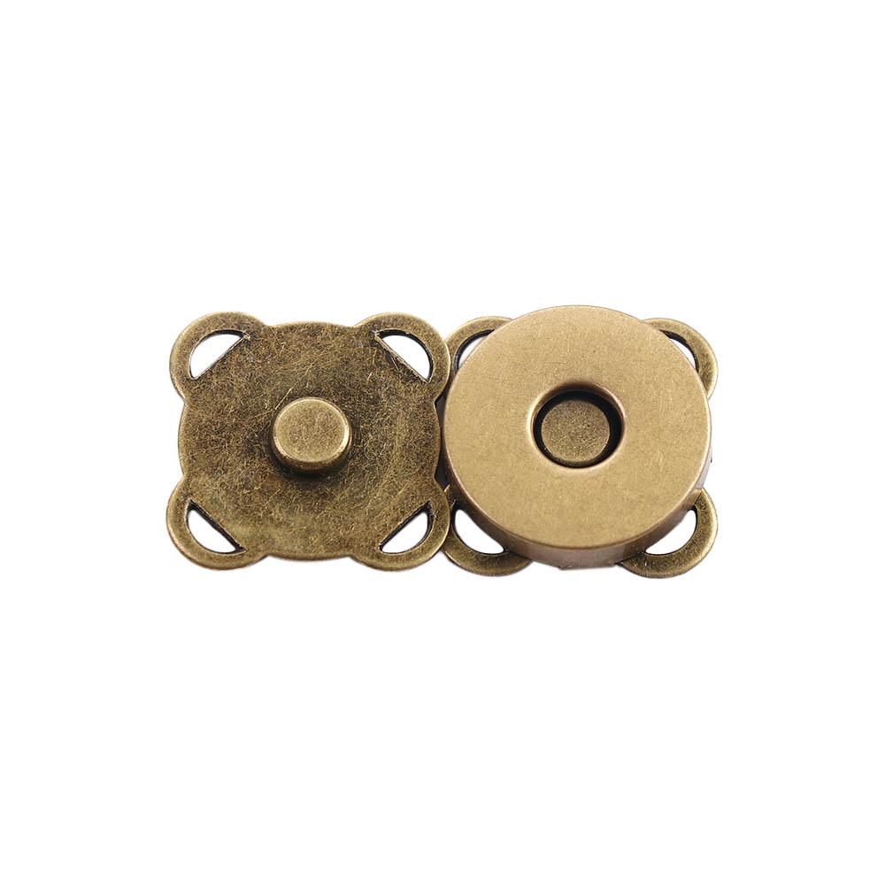 Silvery Bronze Plum Shape Craft Clasp Closures Metal DIY Accessories Snaps Adsorption Buckle Buttons