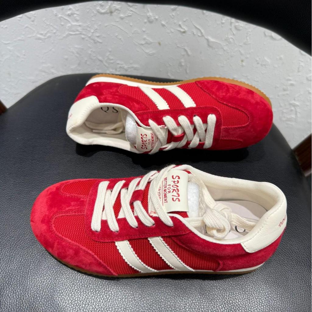 2025 Women's Autumn Casual German Trainer: Breathable Flat Bottom Running Shoes