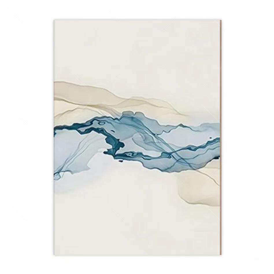 

Современные абстрактные бежевые синие постеры, настенная живопись на холсте, минималистичный принт, фотографии, декор для интерьера гостиной 21x30cm No Framed