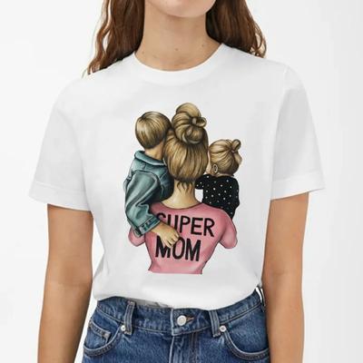 Mama Girl Graphic Print Women T Shirt Casual Harajuku Y2K Tops Tee Crewneck Short Sleeve Lady Clothes