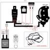 LED Light Bar Wiring Harness 12V 40A Relay Wireless On-off Switch 180W\300w Offroad Car Strobe Work Head Fog Light 2 Leads Wire