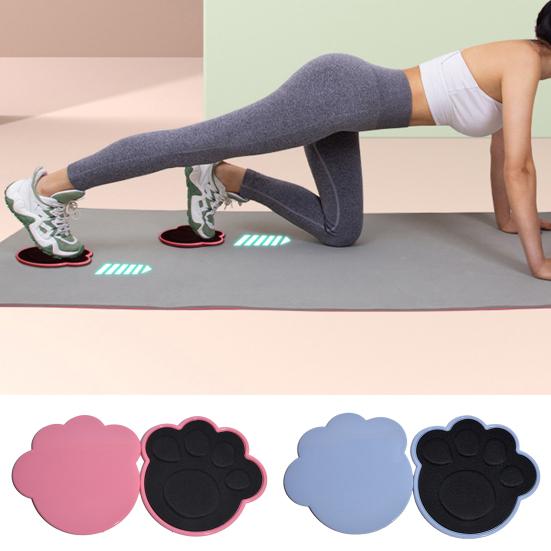 1 Pair Yoga Gliding Disc Double-sided Available Abdominal Core Muscle Building Training Gliding Discs Slider Exercise Sliding Plate Fitness Equipment