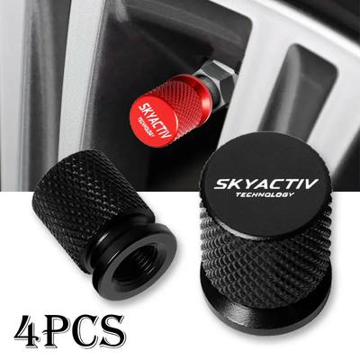 Bouchons de valve de pneu de roue de voiture Couvercles de tige de pneu Airdust Étanche Pour Mazda Skyactiv 3 bk 6 gg gh gj cx3 cx5 cx30 cx7 cx8 cx9 mx5