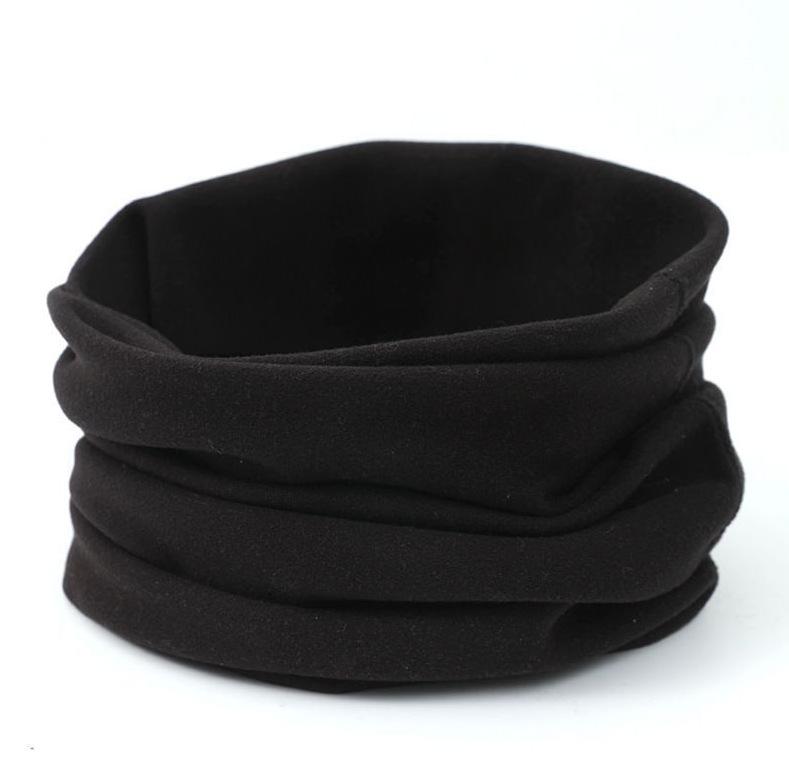 

Уличный ветрозащитный утолщенный бафф для шеи: Теплая многофункциональная маска для лица для осенних и зимних видов спорта, альпинизма и мотоциклизма. One Size чёрный