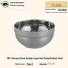 Stainless Steel Double-Layer Anti-Scald Rice Bowl