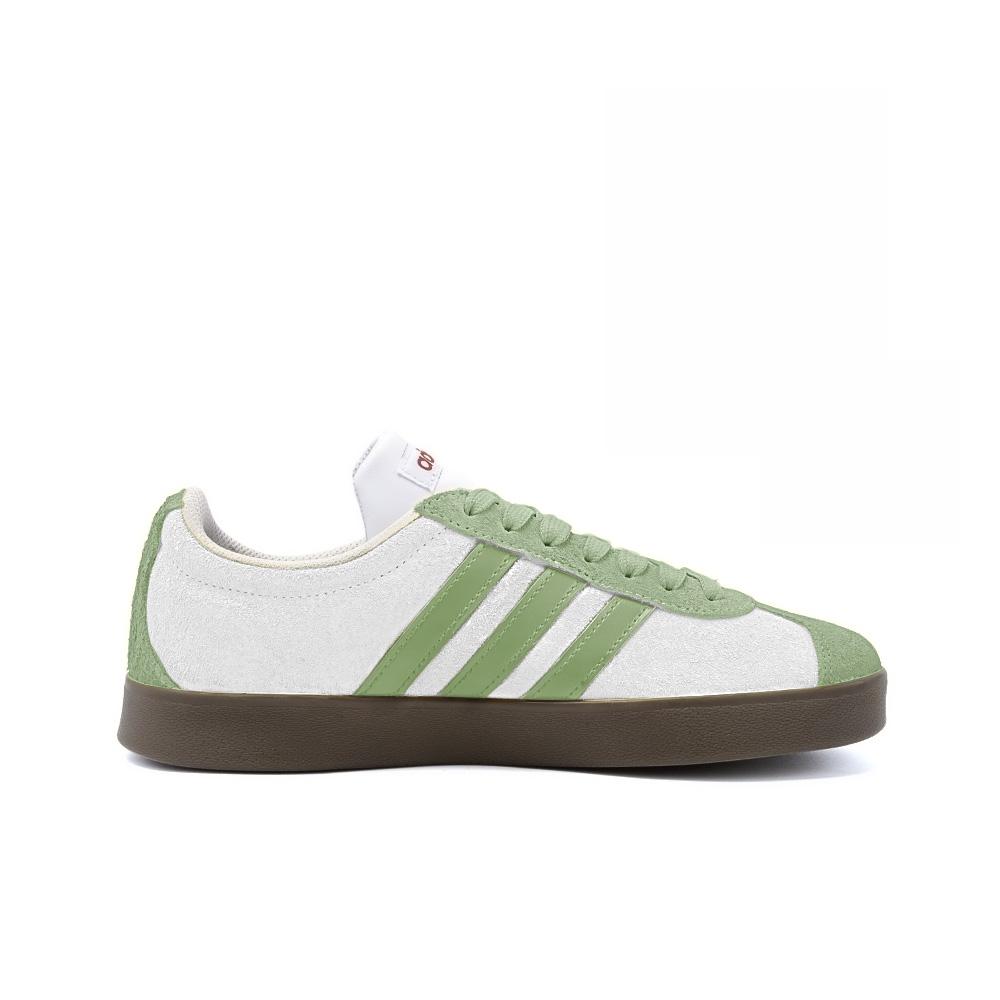 Adidas Neo Vl Court Camellya, Amber Leather Slip Resistant Slip Resistant Low top Skateboard Shoes Unisex Green HQ1802(Team189-)