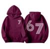 Men's Printed Hooded Long Sleeved Sweatshirt For Casual Sports Comfort