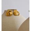 Eetit Classic Stainless Steel Geometric Stud Earrings 18K PVD Plated Metal Waterproof Women Daily Popular Fashion Jewelry Gift