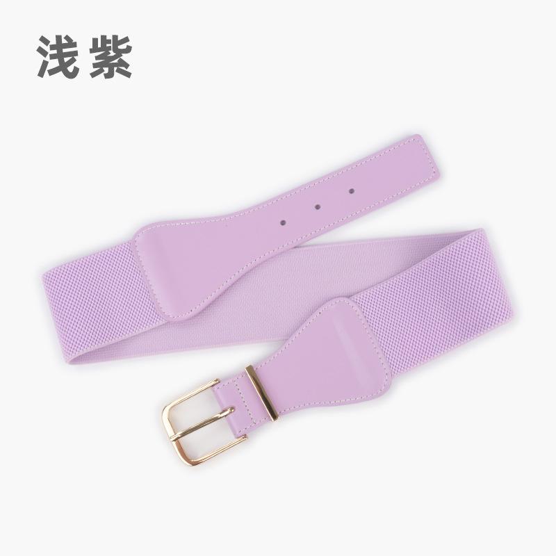 Elastic Belt Women'S Personalized Dress Suit Decorative Temperament Waist Seal Elastic Belt Leather Belt