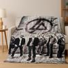 Klassisches L-Linkin Park Zeichen Rockband Kunst Flanelldecke, Gemütliche Weiche Überwurfdecke für Zuhause Schlafzimmer Bett Sofa Picknick Abdeckung Geschenk Kind