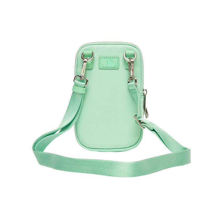 New MLB Polyester Crossbody Cell Phone Pouch Mini Unisex Jelly Color Morandi Green 3ACRH062N-43KAL