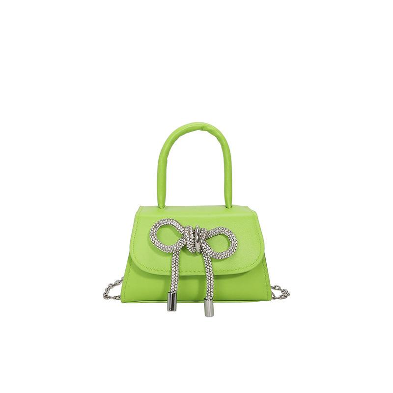 

Mini portable small square bag women s new fashion chain shoulder messenger bag trendy bag зелений