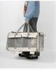 Large Capacity Rolling Pet Carrier for Two Cats or Dogs - Travel Handbag or Suitcase
