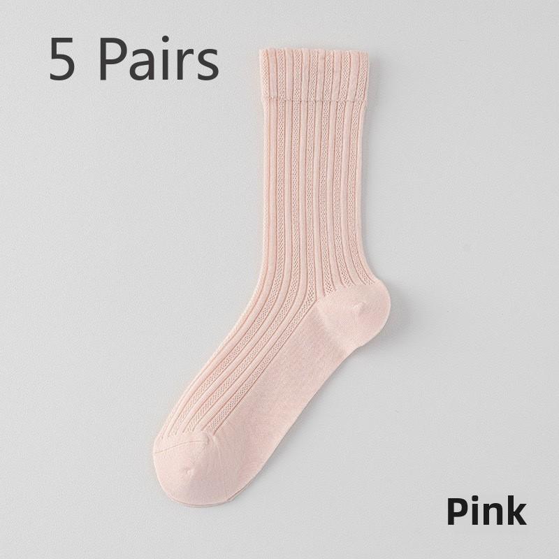 5 Paar Damen Frühling Sommer Dünne Netz Atmungsaktive Nahtlose Kniestrümpfe