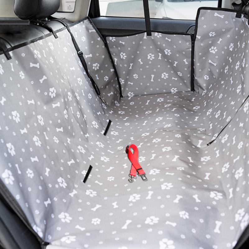 Dog Double-Layer Dirt-Resistant Car Seat Pad for Pets - Back Seat Cushion with Open Hole Design
