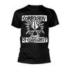 Corrosion Of Conformity Logo Teschio 1 (Nero) Maglietta Ufficiale Uomo