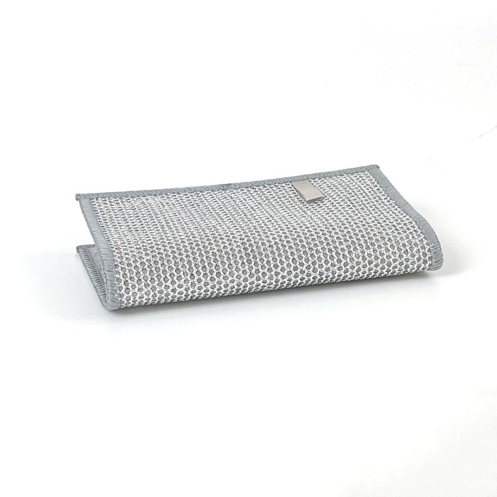 Double Sided, Silver Wire Cloth, Cleaning Cloth, Non Damaging To The Pot, Kitchen Cloth, Household, Oil Proof, Degreasing, Scouring Pad