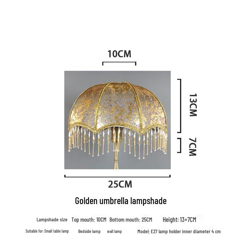 Retro Style Table Lamp with E27 Holder and Lampshade for Bedroom or Bedside