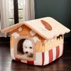 Casa Dobrável para Dormir para Animais de Estimação Removível Lavável Cubo para Gatos Casa Esconderijo Caverna para Filhotes Sofá Casa Cama para Animais de Estimação para Cães Pequenos Gatos Médios