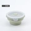 with Lids Portable Food Container Solid Colors Silicone Collapsible Bowl  Outdoor