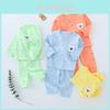 Baby Cotton Sleeveless Romper Set With Animal Pattern For Newborns