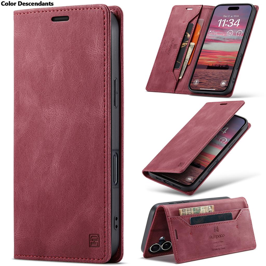 Lederhülle für Samsung Galaxy S9 S10 Plus S20 FE S21 S22 S23 S24 S25 Ultra Luxuriöse Magnetische Klapphülle Handy Ständer Tasche