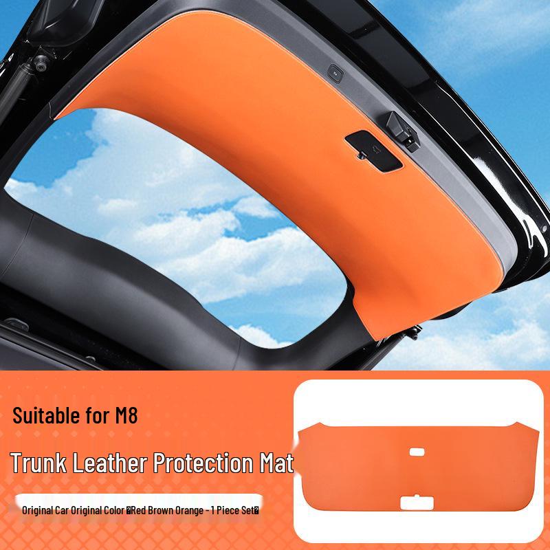 AITO M7/M8 Trunk Protection Pad: Tailgate Leather Mat for Car Interior Enhancement (Fits 26 Models)