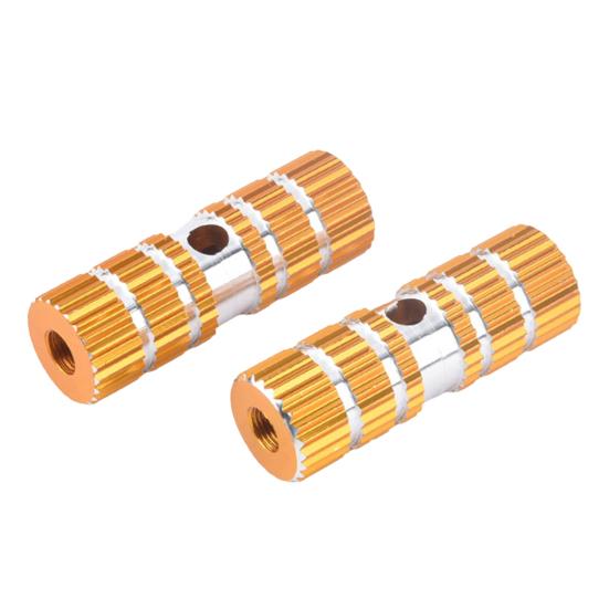 1 Pair Anti-slip Groove Strong Load-bearing High Hardness Bike Rear Pedals Aluminum Foot Rest Pegs Bike Accessories