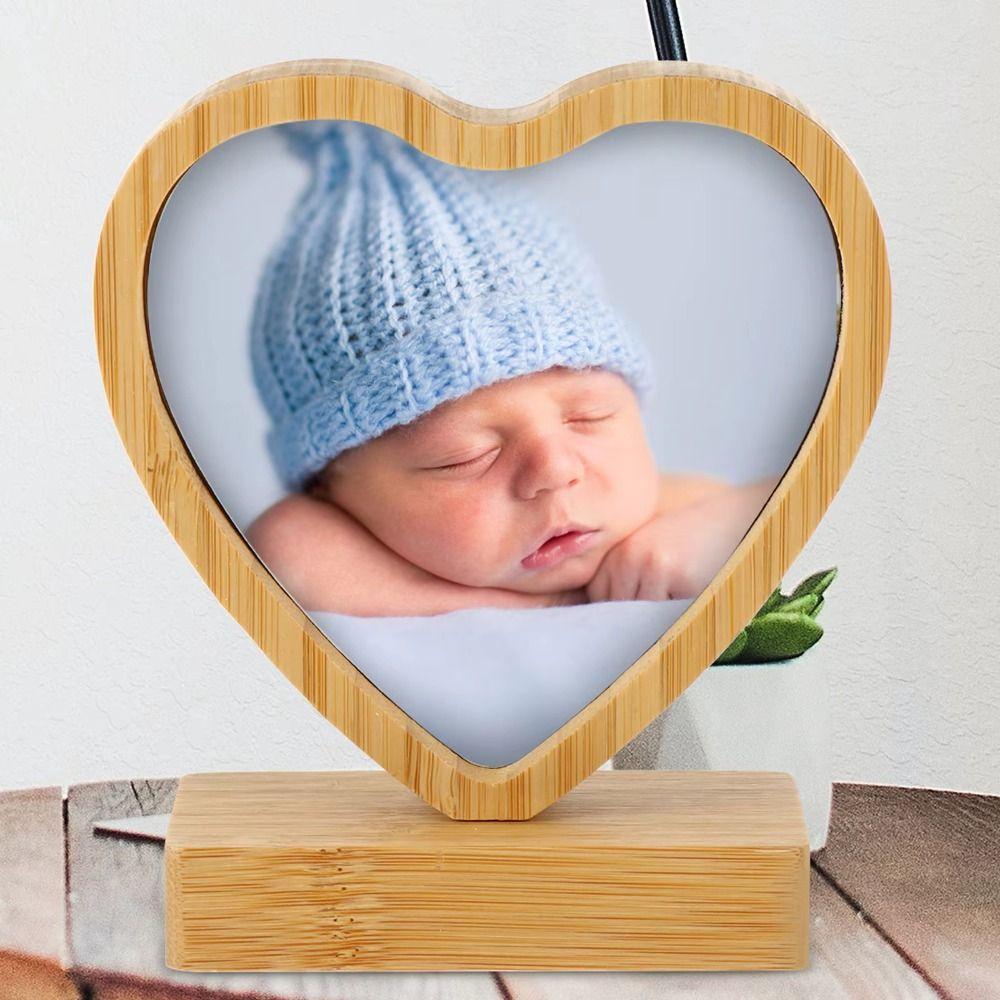 Detachable Magnetic Photo Frame Heart/Round/Oval/Square Shaped Photo Display Rack  Home Decor