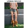 UR Women's Vintage Washed Denim Shorts
