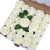 25pcs Artificial Flowers Fake Flowers Roses W/stem For DIY Wedding Bouquets Centerpieces Arrangements Party Home Decorations
