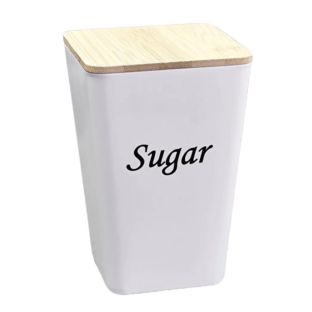 Tinplate Material Tea Tin Sealed Design Bamboo Cover Tea Jar Creative Shape Irregular Shape Sealed Tinplate Storage Jar
