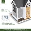 Garden Yard Hanging Bird Feeder Metal House Design Squirrel Proof Hummingbird Feeder