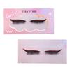 Lazy Self-Adhesive 1 Pair Of Colored Eyeshadow False Eyelashes, Natural Thick Curled Eyelashes