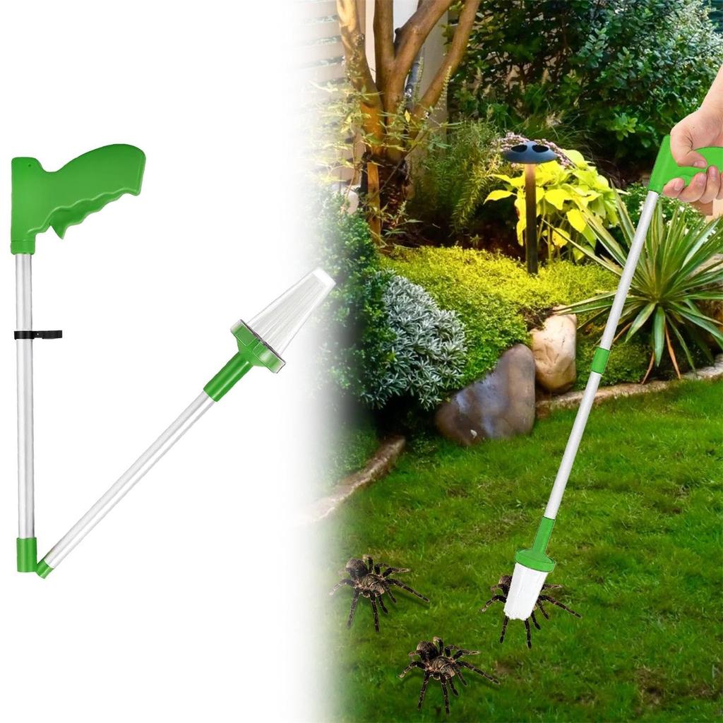 Capcană de păianjen cu mâner lung - Păianjen fără contact, mâner de gândaci pliabil, instrument de capcană pentru păianjen prietenos cu umanitatea Instrument de ridicare Instrument de capcană de familie pentru casă