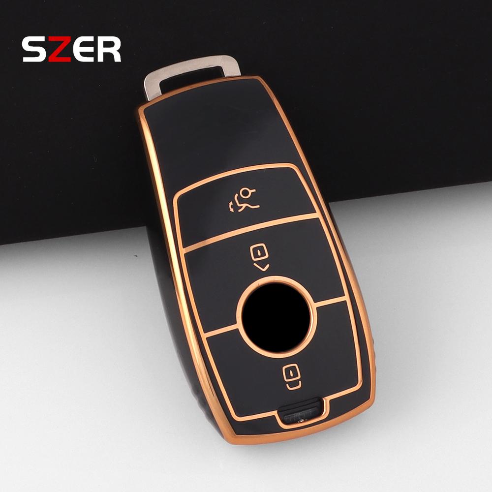 New Tpu Car Key Case Cover Bag For Mercedes Benz A C E S G Class Glc Cle Cla Glb Gls W177 W205 W213 W222 X167 Amg Fob Keychain