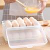 Äggförvaringslåda Hög Kapacitet Anti-Kollision Transparent Synlig 15 Fack Kylskåp Ägg Förvaringslåda Kökstillbehör