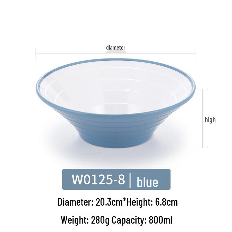 Chinese Melamine Noodle & Soup Bowl