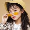 Fashion Retro Oval Metal Children's Sunglasses Hip-hop Sun Protection Eyewear
