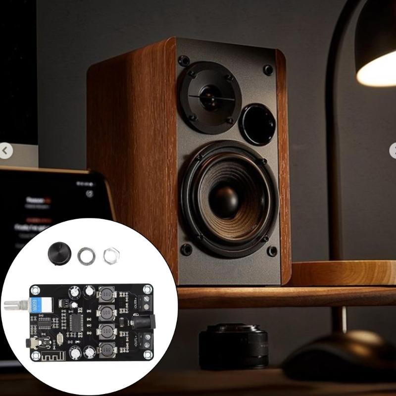 High fidelitys Double Channel Audios Amplifier Board Wireless Auxs 3.5mm Input Compactly Design For Home Theater Systems